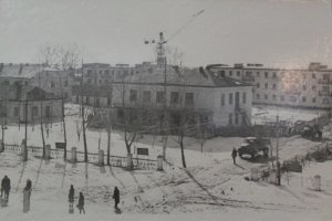 Строительство жилпоселка 1962 год